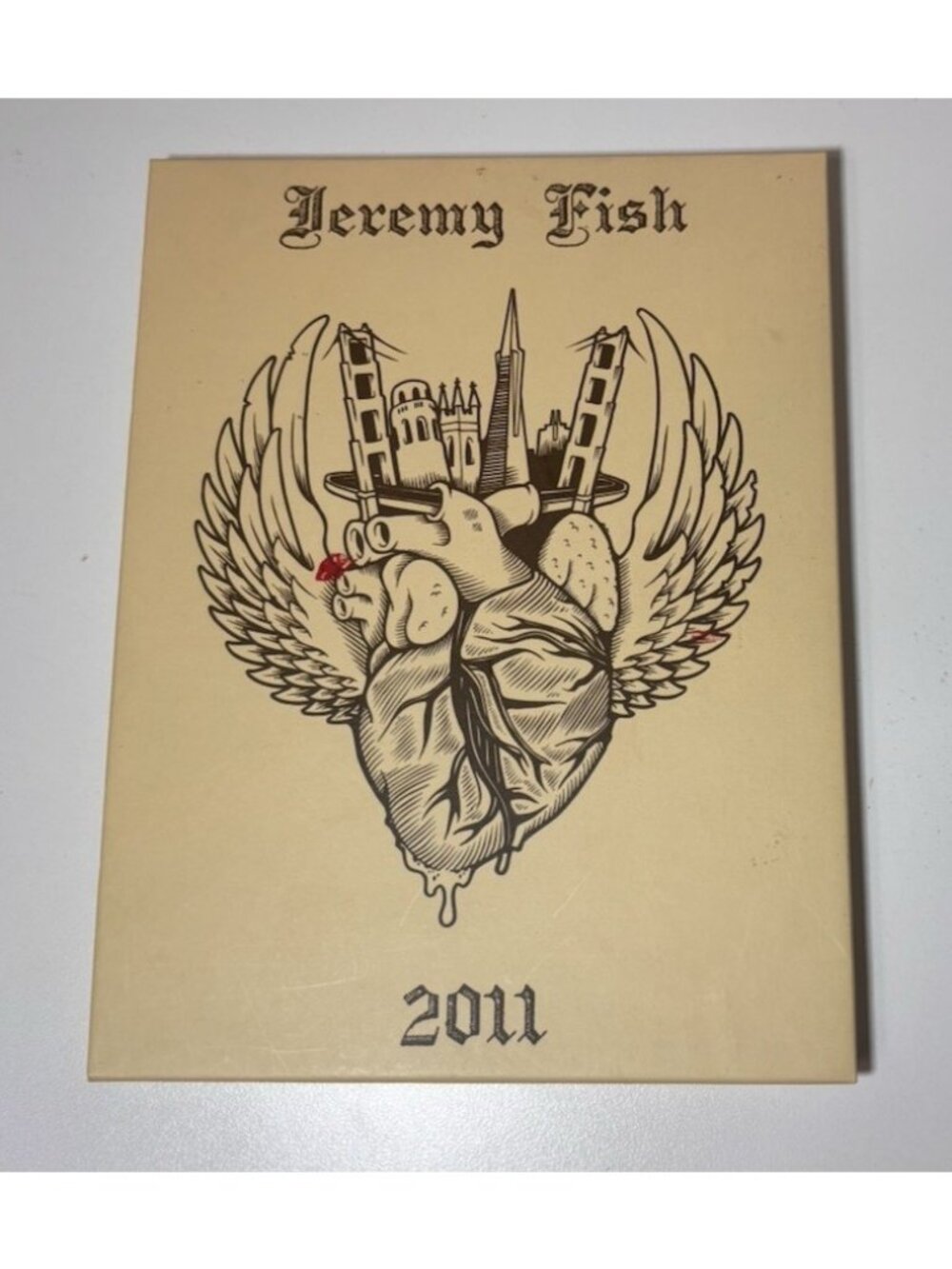 Jeremy Fish 2011 Art Calendar San Francisco Silly Pink Bunnies Rare OOP Prints